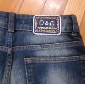 NWOT Authentic Vintage Dolce & Gabbana leopard🐆 denim jeans👖, Size 6